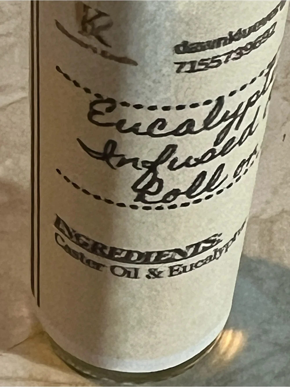 Eucalyptus Infused Roll-On Oil -(Clear/Light Yellow)